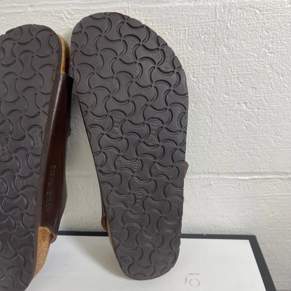 Birkenstock Milano Brown Leather Slingback Sandals Men's Size 42 EU/9 US